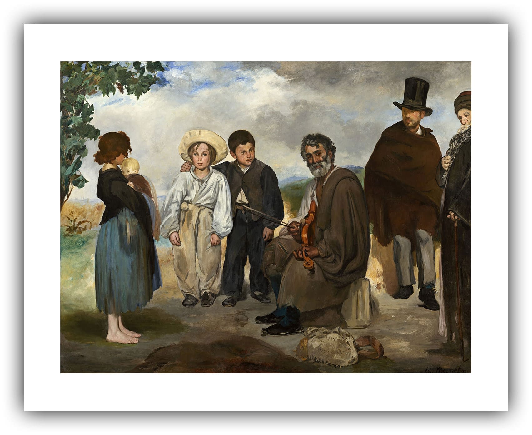 Edouard Still Life "The Old Musician" (1862) The